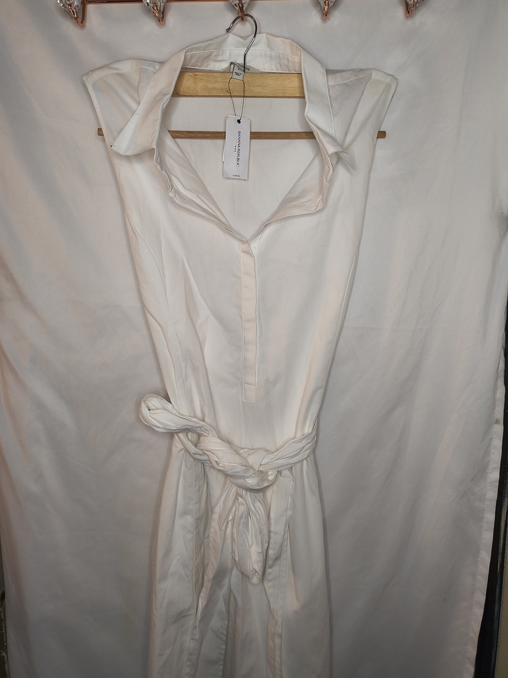Poplin Wrapped Midi Shirtdress